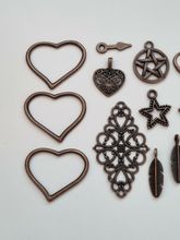 19 st kopparfärgade Berlocker Charms Hängen för smyckestillverkning