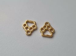 Berlocker Hundtassar (2 st guldfärgade)