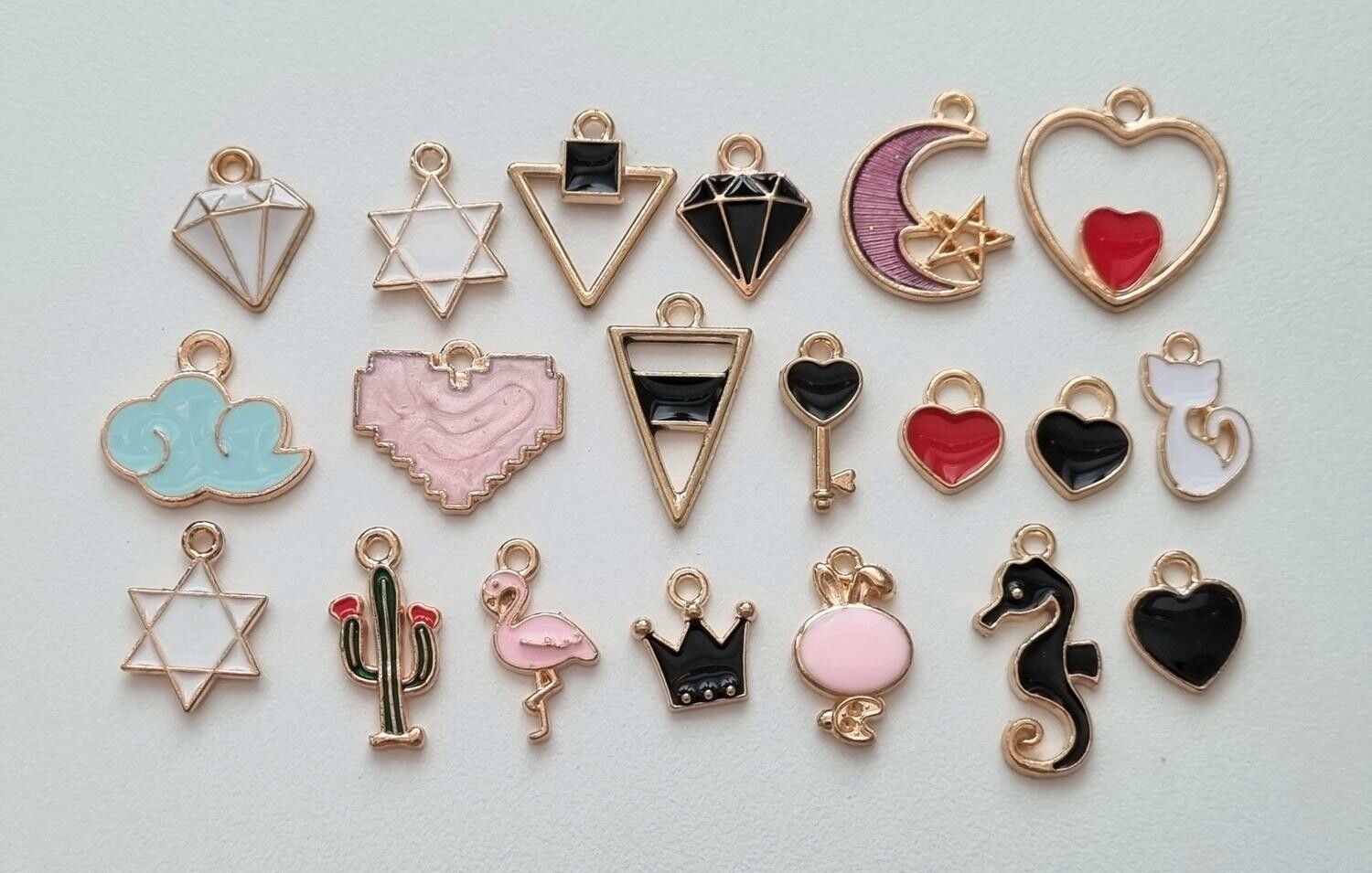 20 st Berlocker Charms Hängen för smyckestillverkning