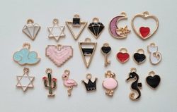 20 st Berlocker Charms Hängen för smyckestillverkning