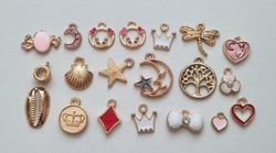 20 st Berlocker Charms Hängen för smyckestillverkning