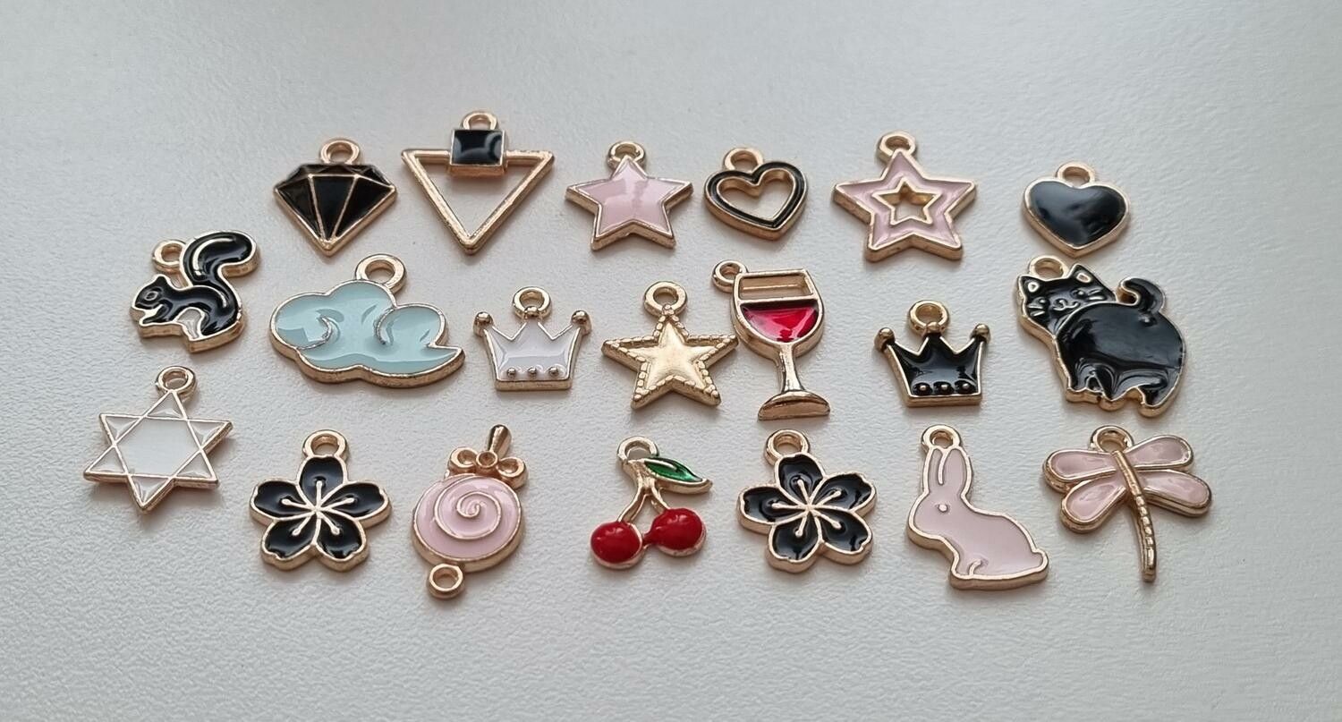 20 st söta Berlocker Charms Hängen för smyckestillverkning