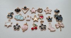 20 st söta Berlocker Charms Hängen för smyckestillverkning