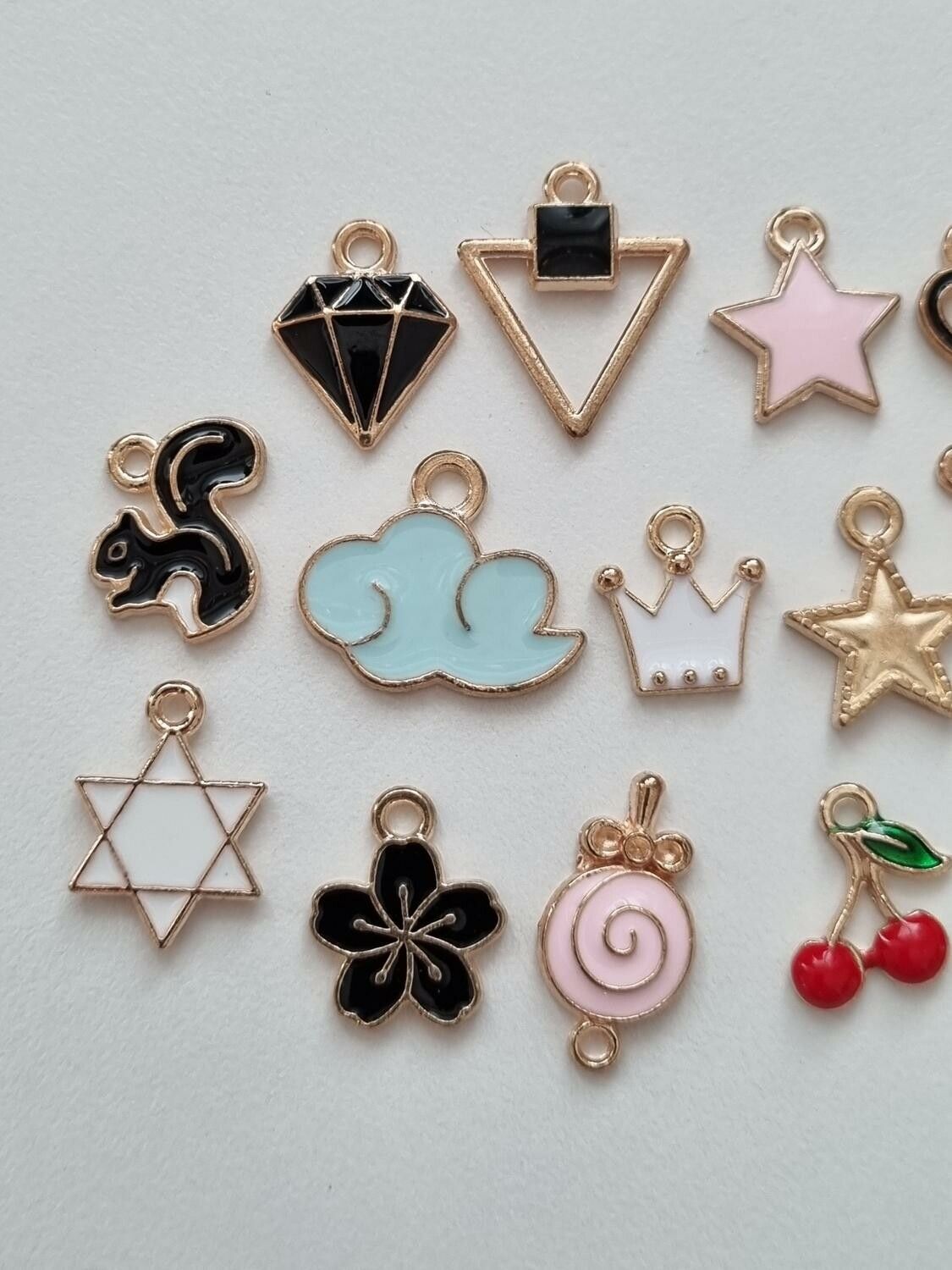 20 st söta Berlocker Charms Hängen för smyckestillverkning