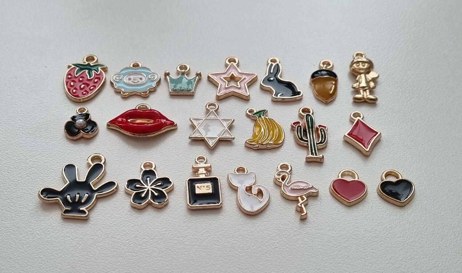 20 st söta Berlocker Charms Hängen för smyckestillverkning