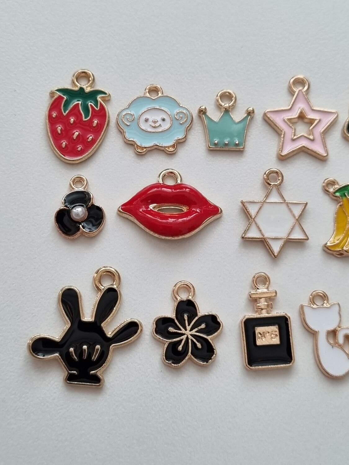 20 st söta Berlocker Charms Hängen för smyckestillverkning