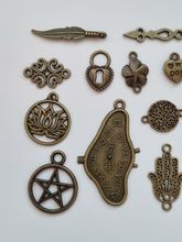 20 st bronsfärgade Berlocker Charms Hängen för smyckestillverkning