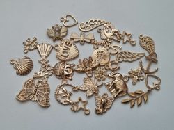 28 st söta Berlocker Charms Hängen för smyckestillverkning