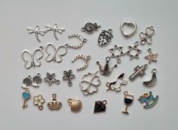 29 st Berlocker Charms Hängen för smyckestillverkning