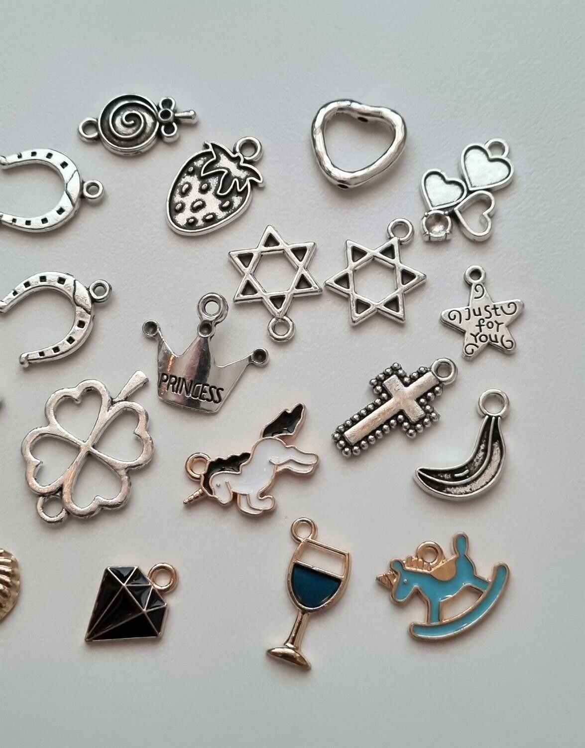 29 st Berlocker Charms Hängen för smyckestillverkning