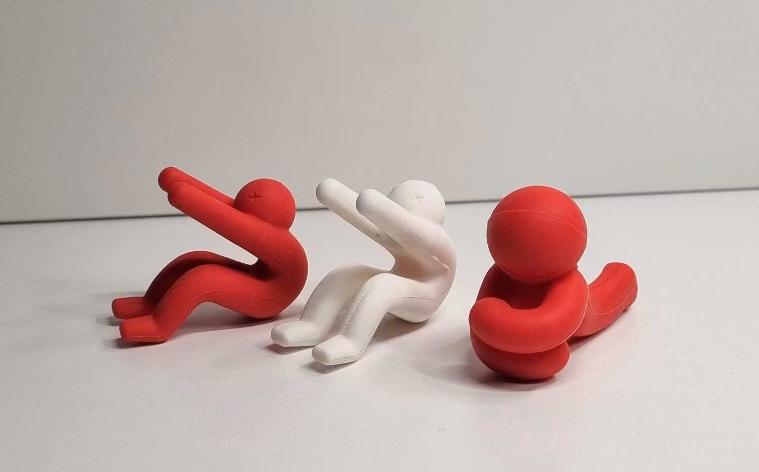 3 st lustiga figurer / gummifigurer, miniatyrer