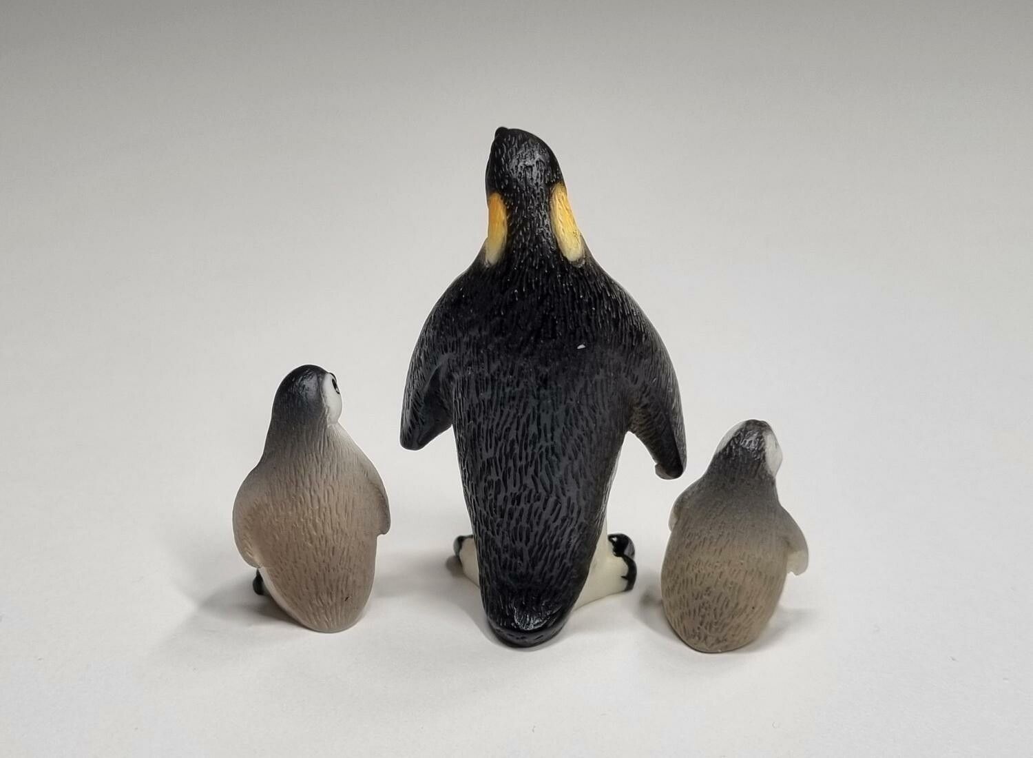 3 st handmålade pingviner, miniatyrer, figuriner
