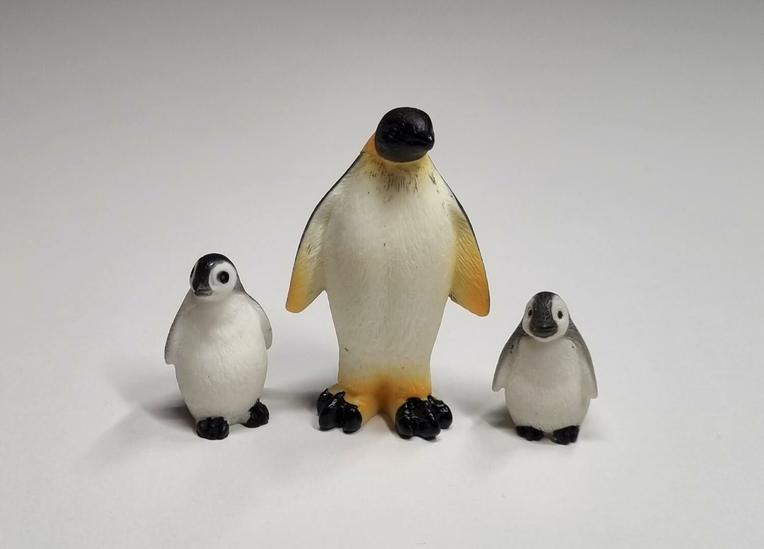 3 st handmålade pingviner, miniatyrer, figuriner