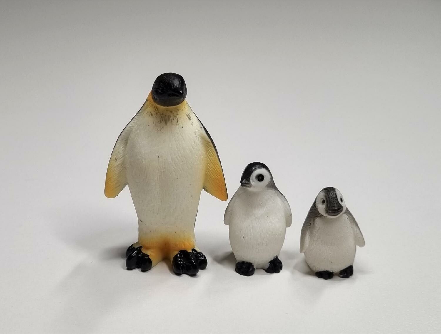 3 st handmålade pingviner, miniatyrer, figuriner