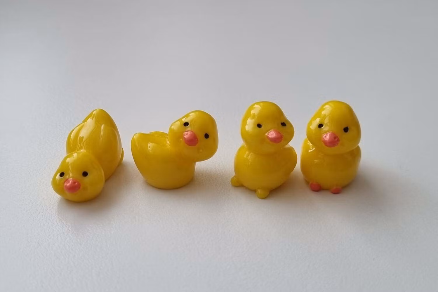 4 st gula ankor, miniatyrankor miniankor