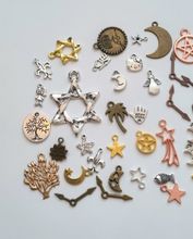 58 st berlocker charms hängen för smyckestillverkning