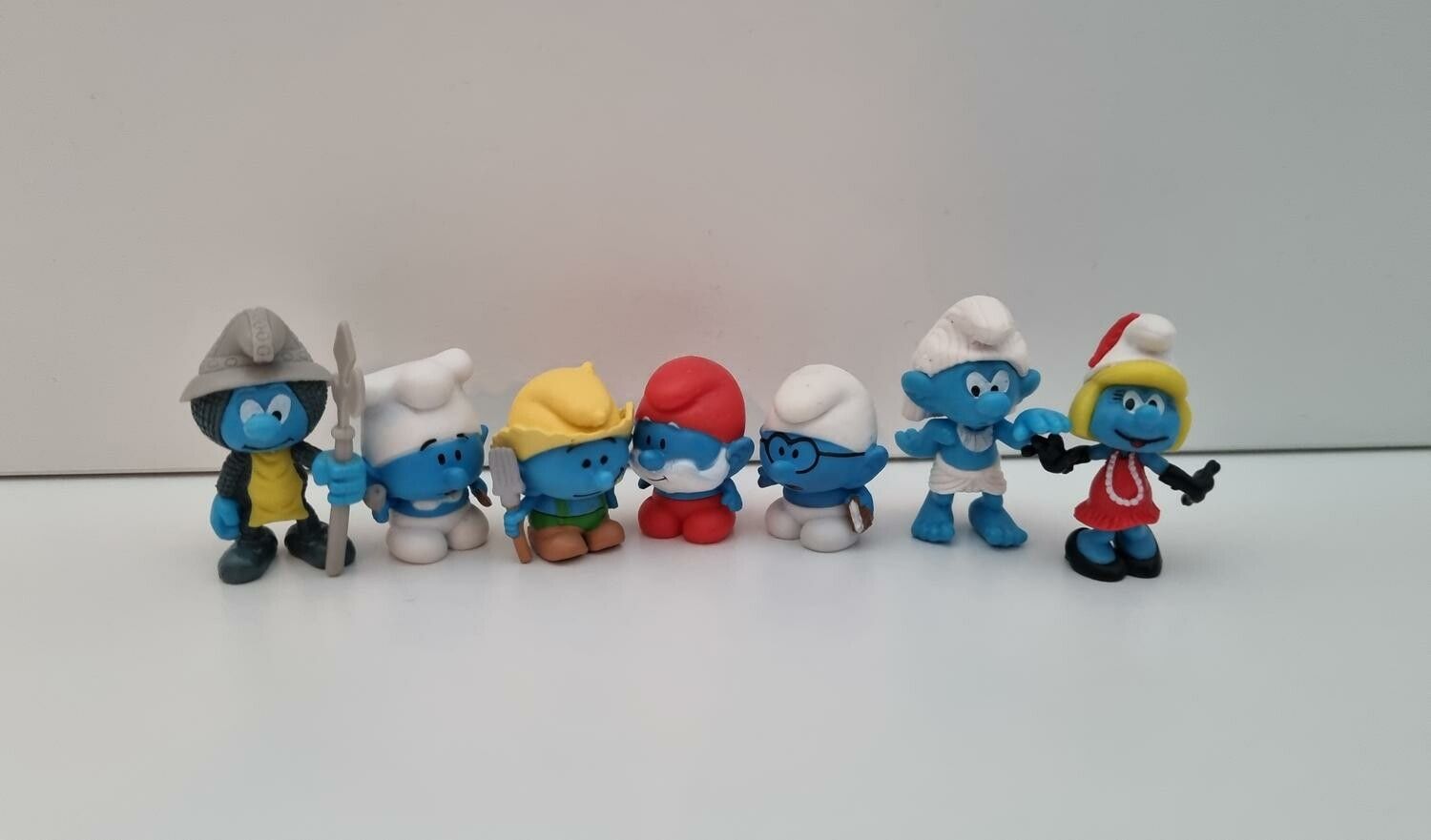 7 st små smurfar