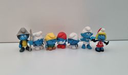 7 st små smurfar