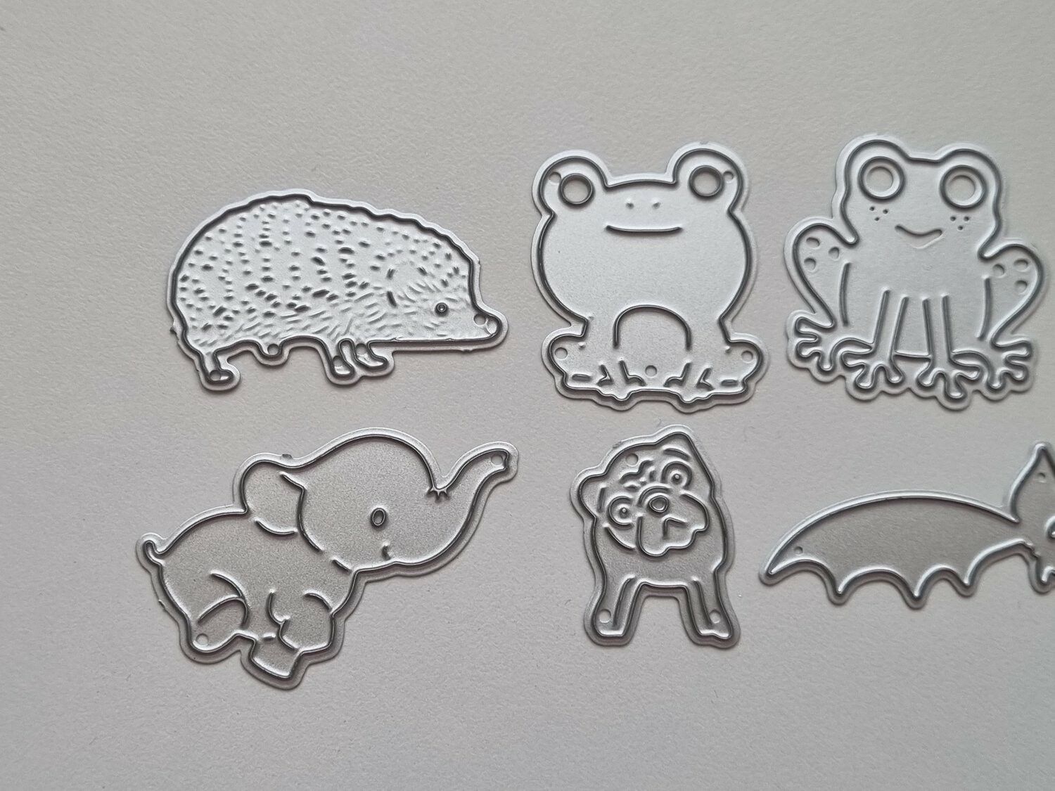 7 st dies, die cuts djur
