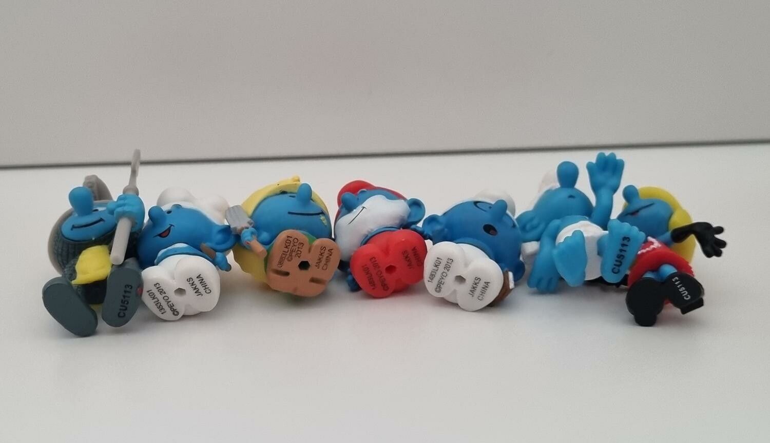 7 st små smurfar