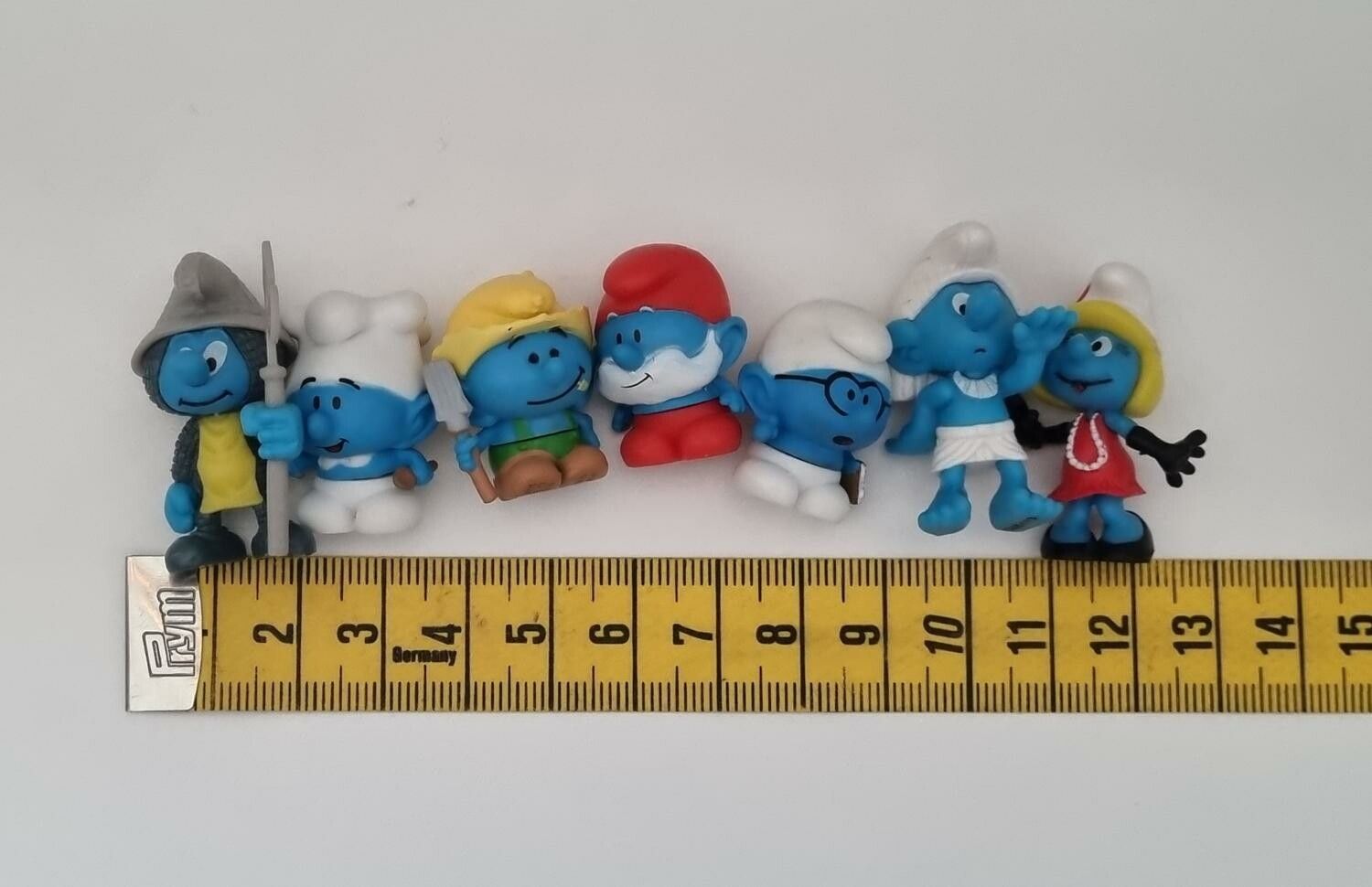 7 st små smurfar