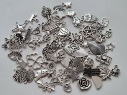 70 st Berlocker Charms Hängen för smyckestillverkning