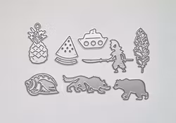 8 st Mixade Die Cut, Cutting Die