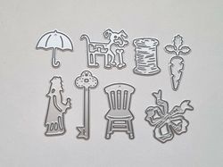 Mixade die cuts, 8 st