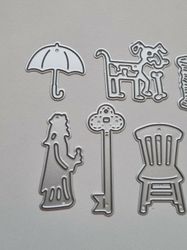Mixade die cuts, 8 st
