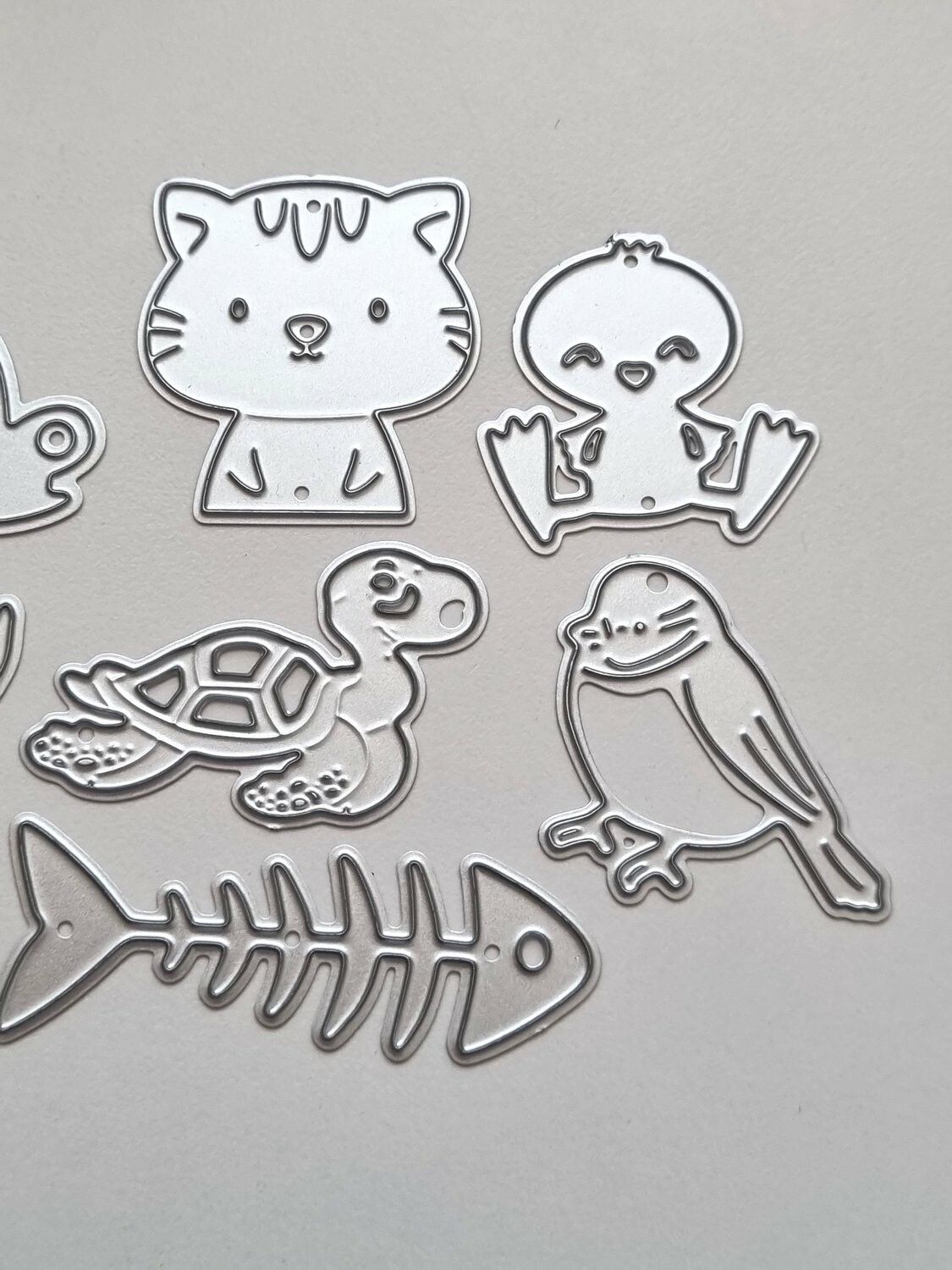 Scrapbooking, dies, cutting dies - 9 st djur