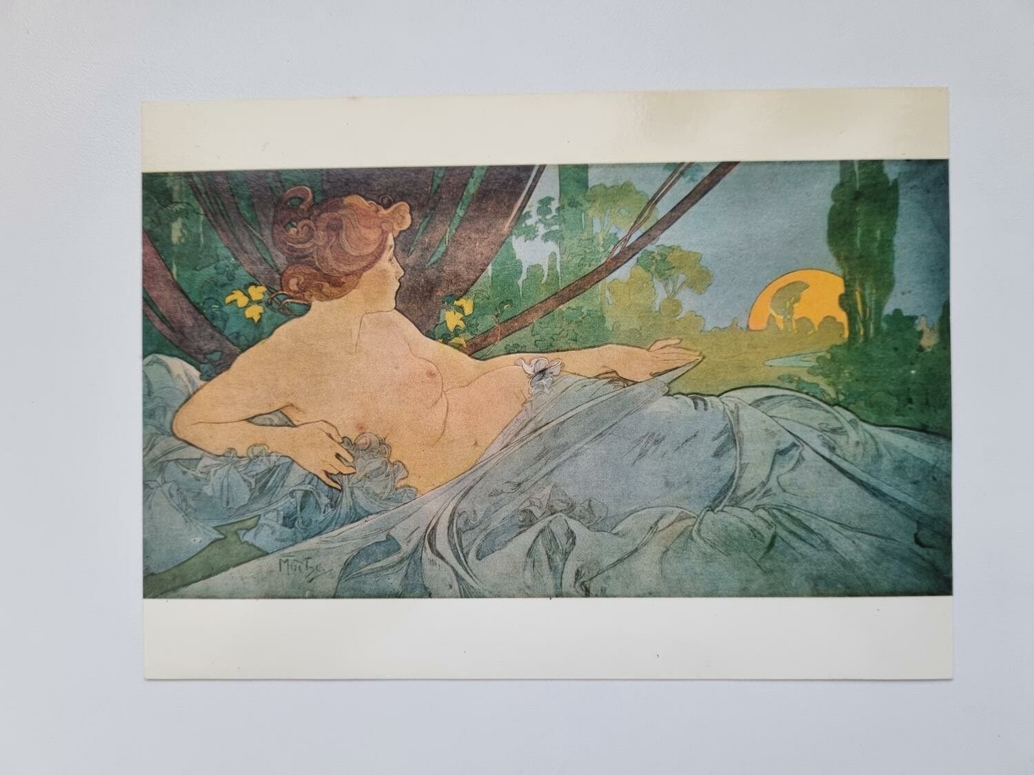 Vykort - Alphonse Mucha, Gryning