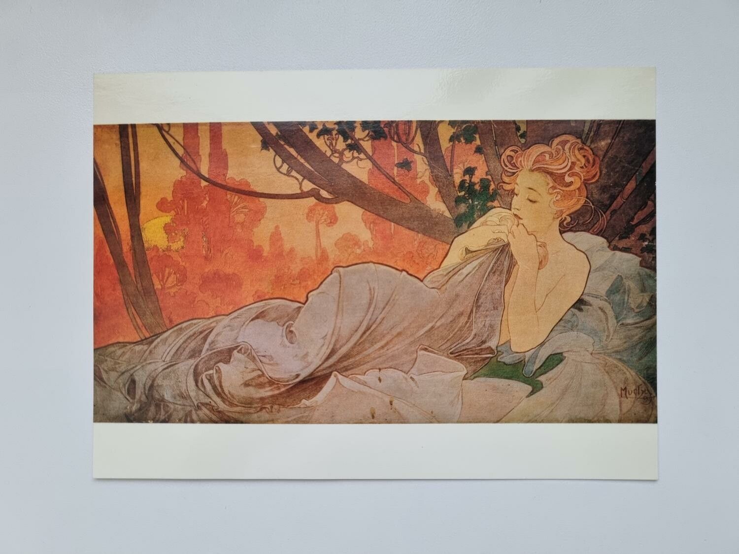 Vykort - Alphonse Mucha, Skymmning