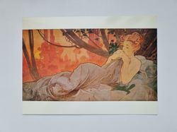 Vykort - Alphonse Mucha, Skymmning