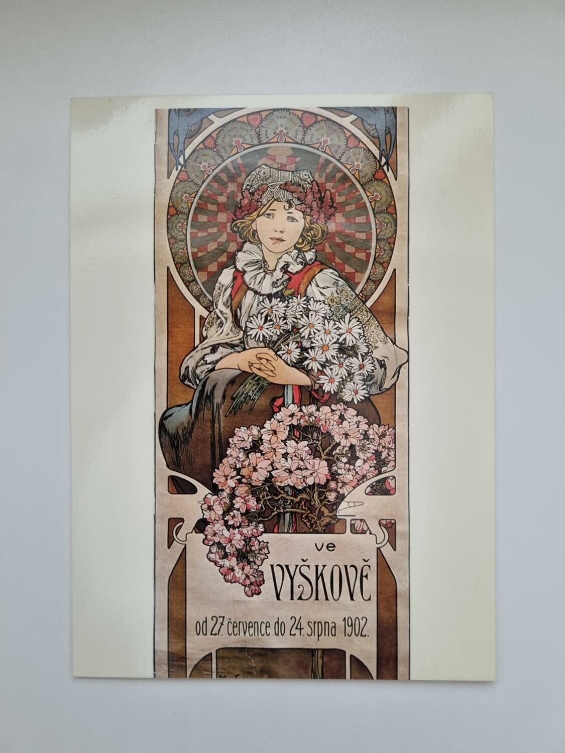 Vykort - Alphonse Mucha, Utställning i Vyskowe