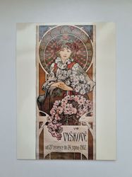 Vykort - Alphonse Mucha, Utställning i Vyskowe
