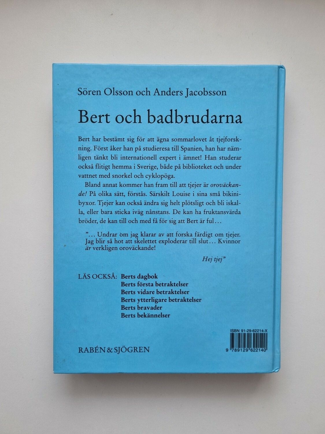 Bert och badbrudarna, Anders Jacobsson - Sören Olsson. Inbunden bok