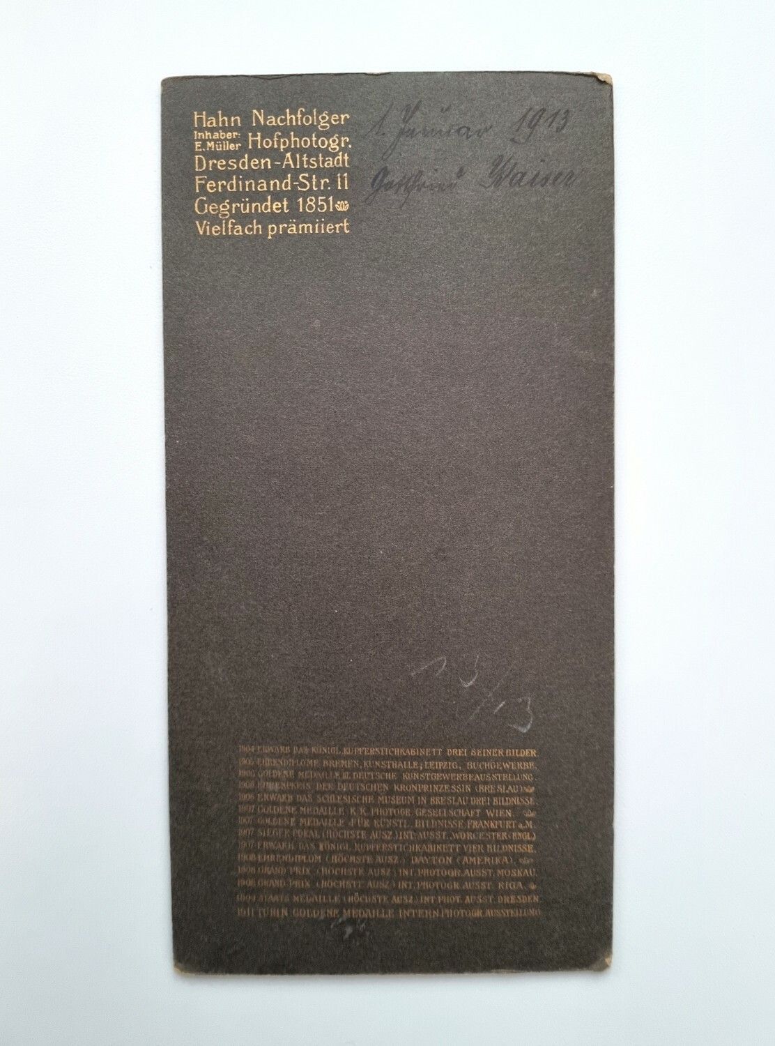 Bild/foto Soldat, daterad 1913