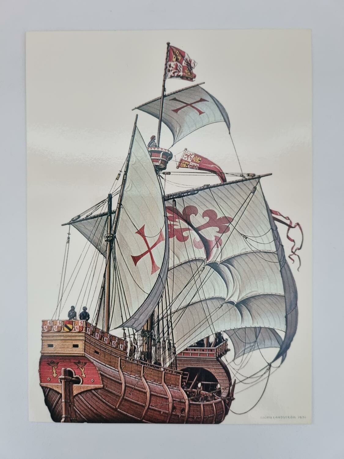 Vykort - Björn Landström, Santa Maria
