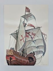 Vykort - Björn Landström, Santa Maria
