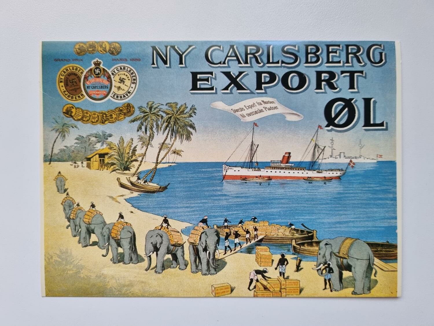 Vykort - Carlsberg Bryggerierna, Köpenhamn