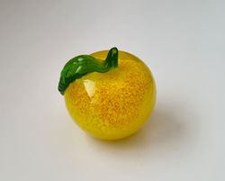 Glasfrukt, Äpple i glas, dekorationsföremål