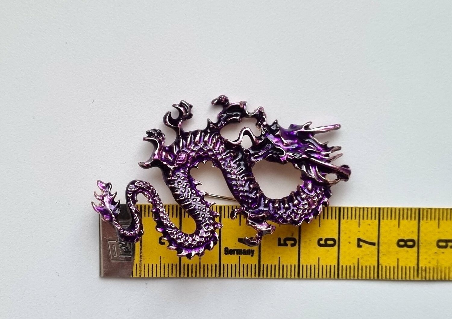 Brosch - Drake / kinesisk drake (lila)
