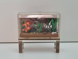 Dockskåpsmöbel, akvarium