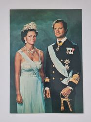 Vykort - Drottning Silvia och Kung Carl XVI Gustaf