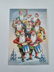 Vykort - Dubbelt vykort / Julkort. Erik Forsman