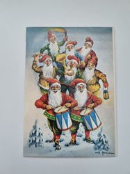 Vykort - Dubbelt vykort / Julkort. Erik Forsman