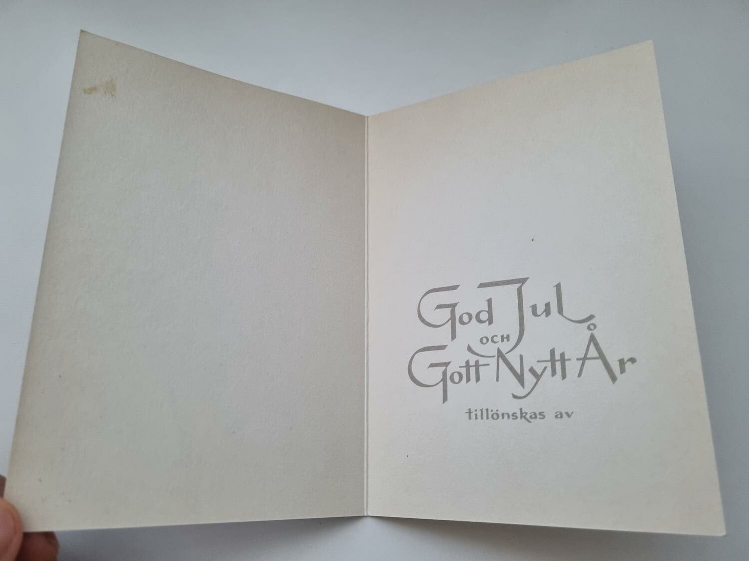 Vykort - Dubbelt vykort / Julkort Erik Forsman