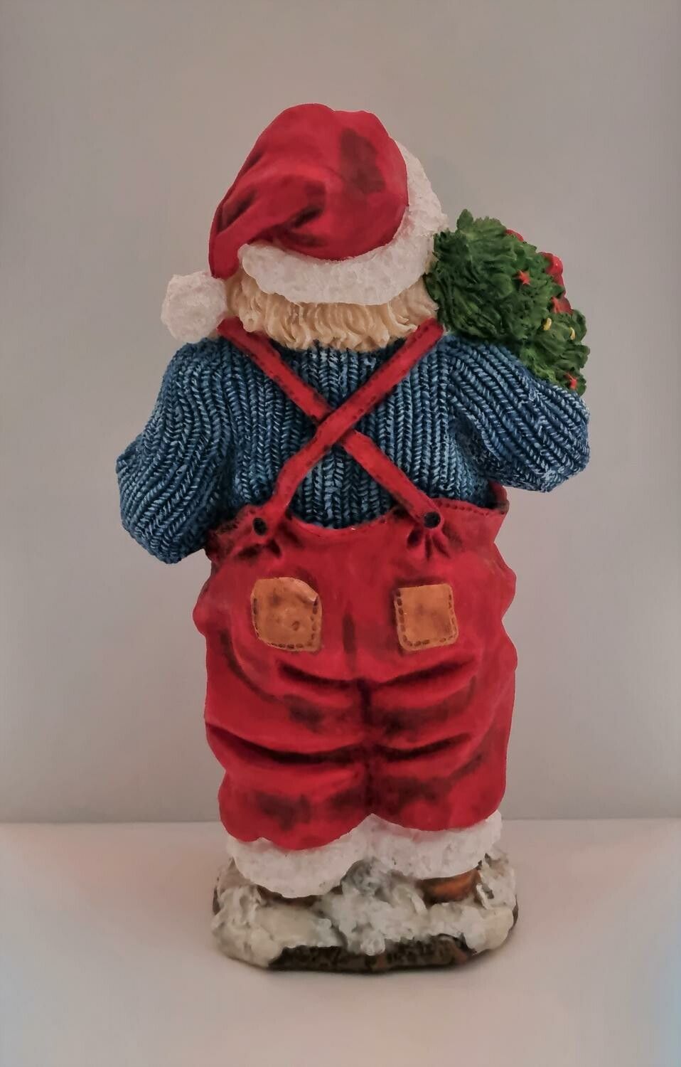 Handmålad figurin, stor jultomte, Hedlund (26 cm hög)