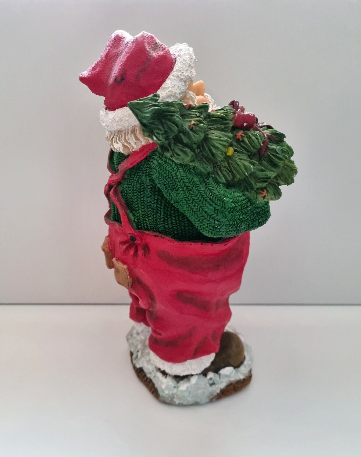 Handmålad figurin, stor jultomte, Hedlund (23,5 cm hög)