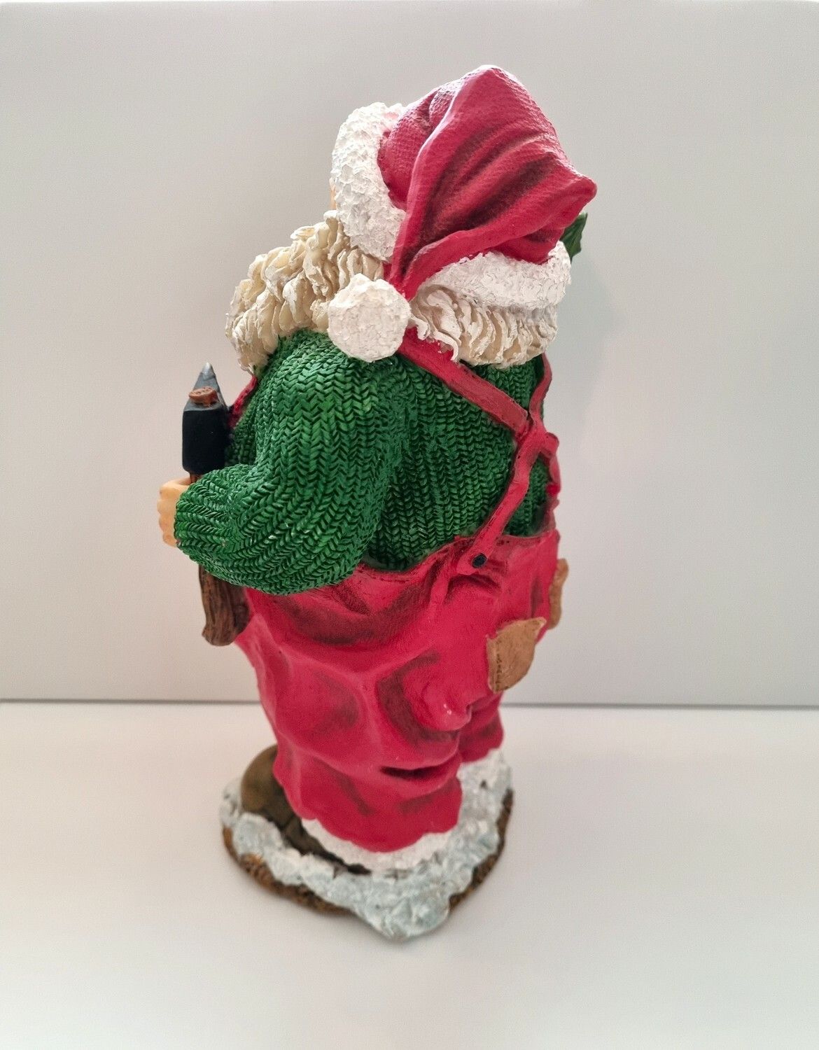 Handmålad figurin, stor jultomte, Hedlund (23,5 cm hög)